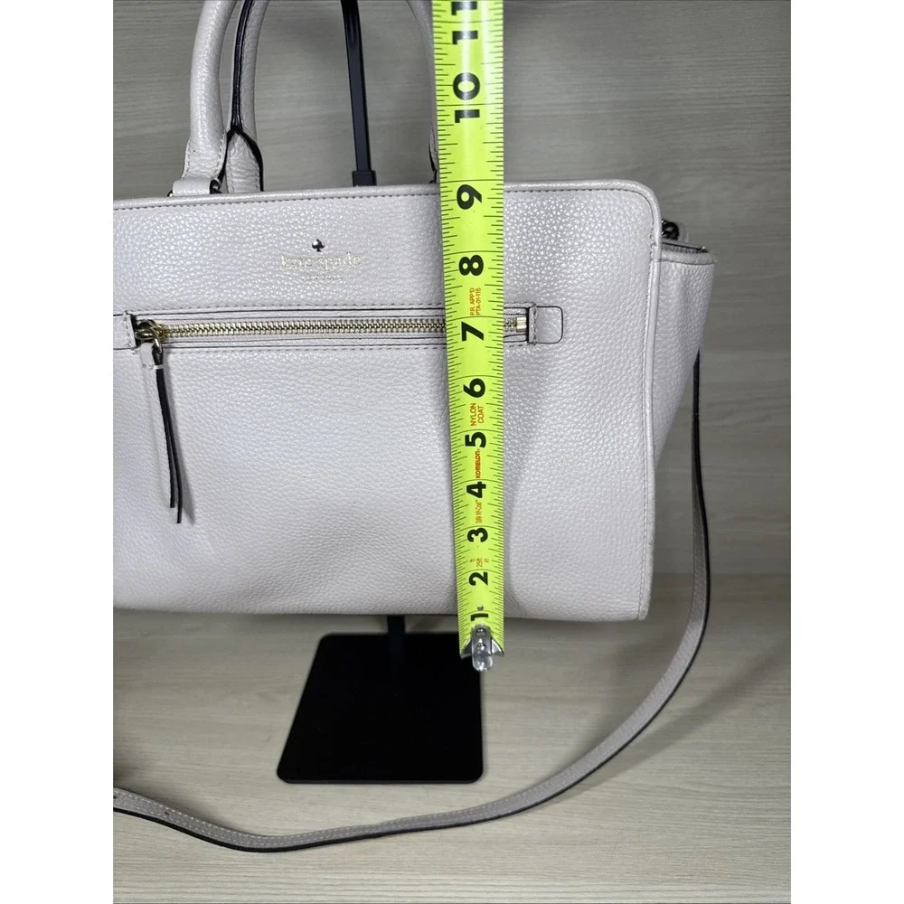 Kate Spade North Court Anton Satchel Cream Tote Purse Crossbody Strap Gold‎